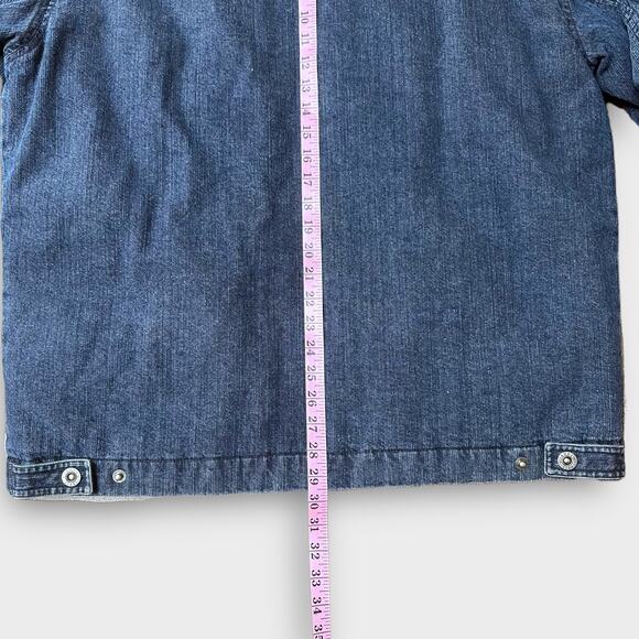 Vintage Hilfiger Denim Corduroy Insulated Zip Front Jacket, Men’s XXL, Blue - Picture 15 of 16